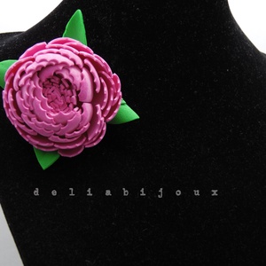 Brosa statement handmade unicat - Martisor - floare (cod953) - bijuterii - broșe - Artynos.ro