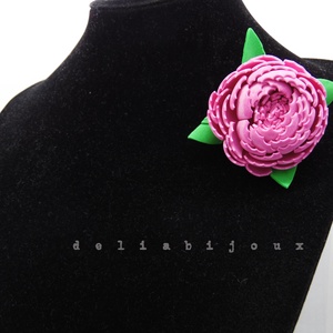 Brosa statement handmade unicat - Martisor - floare (cod953) - Artynos.ro