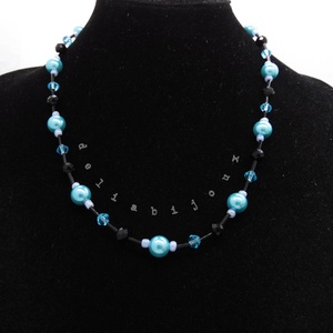 Colier handmade -margele nisip, perle de sticla (cod1205) - Artynos.ro