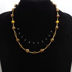 Colier handmade -margele nisip, margele sticla (cod1204) - Artynos.ro