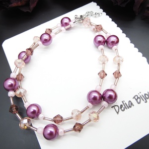 Colier handmade -margele nisip, margele sticla (cod1202), Bijuterii, Coliere, Coliere din margele, Confectionarea bijuteriilor, ARTYNOS