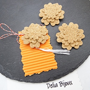 Brosa handmade martisor din pluta floare (cod1373) - Artynos.ro