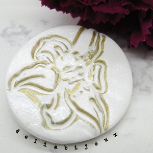 Brosa statement handmade unicat - Martisor (cod928) - bijuterii - broșe - Artynos.ro