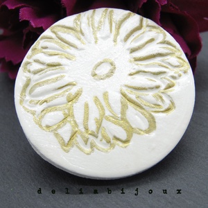 Brosa statement handmade unicat - Martisor (cod960), Bijuterii, Brose, Confectionarea bijuteriilor, ARTYNOS