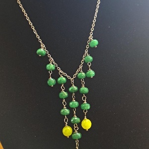 Set de bijuterii handmade unicat agate si jad (cod1403) - bijuterii - seturi de bijuterii - Artynos.ro