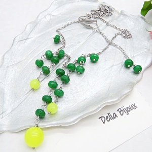 Set de bijuterii handmade unicat agate si jad (cod1403) - bijuterii - seturi de bijuterii - Artynos.ro