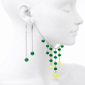 Set de bijuterii handmade unicat agate si jad (cod1403) - bijuterii - seturi de bijuterii - Artynos.ro