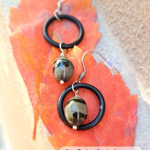 Cercei handmade statement asimetrici - Stil Industrial (cod1088) - Artynos.ro