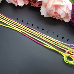 Set Brățări Prieteniei Handmade � 5 Brățări Colorate din Ață de Bumbac (cod946) - bijuterii - brățări - brățări împletite - Artynos.ro
