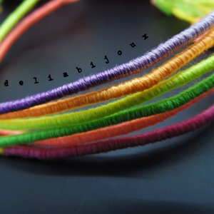 Set Brățări Prieteniei Handmade � 5 Brățări Colorate din Ață de Bumbac (cod946) - bijuterii - brățări - brățări împletite - Artynos.ro