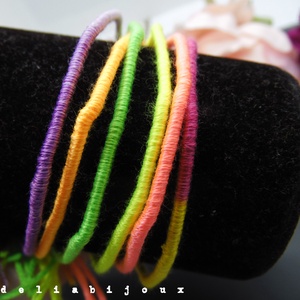 Set Brățări Prieteniei Handmade � 5 Brățări Colorate din Ață de Bumbac (cod946) - bijuterii - brățări - brățări împletite - Artynos.ro