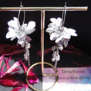 Cercei lungi, ușori și spectaculoși, creați pentru iubitoarele de accesorii delicate cu personalitate (cod1440) - bijuterii - cercei - cercei lungi - Artynos.ro