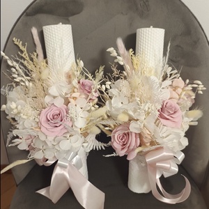 Lumanari ceremonie, Accesorii nunta, Materiale decor pentru nunta, Lumanari de nunta si suport lumanari, Aranjament de flori, ARTYNOS