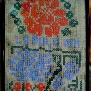 Tablou cusut , Arte vizuale și accesorii , Imagini cu broderii, Alte tablouri textil, Cusătură, ARTYNOS