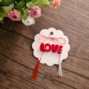 Martisor LOVE brosa, Bijuterii, Mărțișor, Plastilină, ARTYNOS