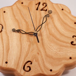 Ceas de perete din lemn, ceas din lemn rustic, -  - Artynos.ro