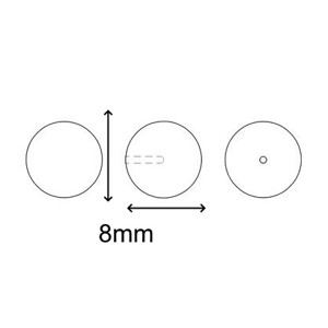 Swarovski cristal pandantiv: sferă semi-forat 8mm în mai multe culori SW5818-8 -  - Artynos.ro