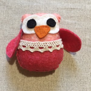 Prieteni bufniță din pâslă de lână (12pcs) -  - Artynos.ro