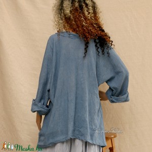 RUBY - aspect stratificat tunika / farmerkék - îmbrăcăminte și modă - haine damă - tunică - Artynos.ro