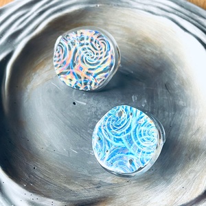 Cercei Glittery Beams - bijuterii - cercei - cercei din rășină - Artynos.ro