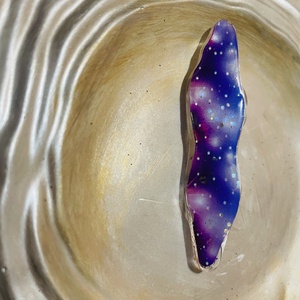 BroŎ Starry Night - accessorii și unelte - broșă, cerc, încuietoare - Artynos.ro