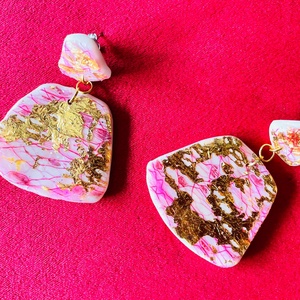 Pink Lagoon - bijuterii - cercei - cercei lungi - Artynos.ro