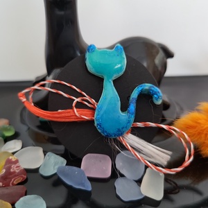 Martisor brosa pisica - bijuterii - mărțișor - Artynos.ro