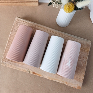 Vază decorativă din beton Stripes - casă & stil de viață - accesorii pentru decorat casa - suport de flori - accesorii florale - Artynos.ro
