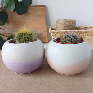 Vas - Ghiveci Bubble Color Block din beton - casă & stil de viață - accesorii pentru decorat casa - suport de flori - ghiveci și jardiniere - Artynos.ro