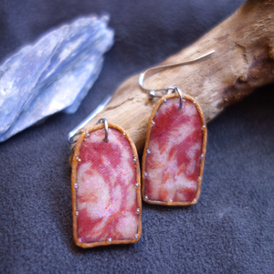 Cercei cottagecore, Bijuterii, Cercei, Cercei agatati, Confectionarea bijuteriilor, Obiecte pictate, ARTYNOS