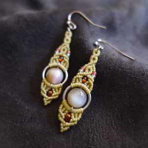 Cercei Verde Olive - Artynos.ro