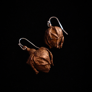 Cercei cupru Trandafiri de Damasc - bijuterii - cercei - cercei lungi - Artynos.ro