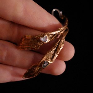 Cercei cupru Crin, Bijuterii, Cercei, Cercei lungi, Confectionarea bijuteriilor, ARTYNOS