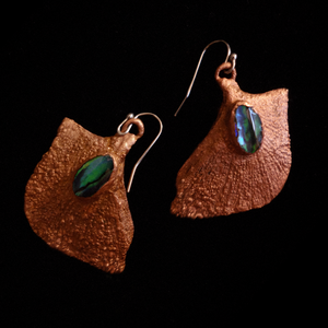 Cercei cupru Mother of Pearl - bijuterii - cercei - cercei lungi - Artynos.ro