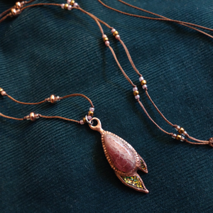 Colier Rodocrozit - bijuterii - coliere - coliere cu pandative - Artynos.ro