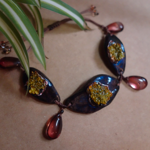 Brățară din Lut și Licheni - bijuterii - brățări - brățări din mărgele - Artynos.ro