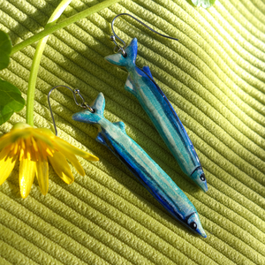 Cercei Peștișori - bijuterii - cercei - cercei cu figurine - Artynos.ro