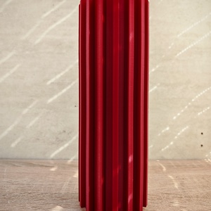 Vaza decorativa moderna DiVio Stria � design 3D printat cu insertie cilindru sticla - Artynos.ro