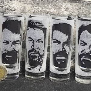 Bud Spencer 4/2 Pahar de sticlă gravat manual  -  - Artynos.ro