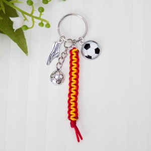 Breloc, decor pentru geanta - Fotbal galben/rosu, , , ARTYNOS