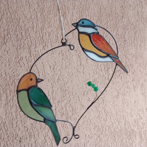 MADARKÁK TIFFANY Suncatcher / fereastră decor pentru iubitorii de natură - casă & stil de viață - accesorii pentru decorat casa - decorațiuni de geam și decorațiuni de ușă  - decor ferestre și autocolant pentru geam - Artynos.ro