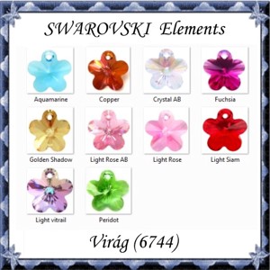 Bijuterii: Floare Swarovski 14mm in mai multe culori, , , ARTYNOS