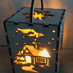 Decorațiuni de Crăciun Lanternă - crăciun - decorațiuni de crăciun de casă - luminițe de crăciun - Artynos.ro