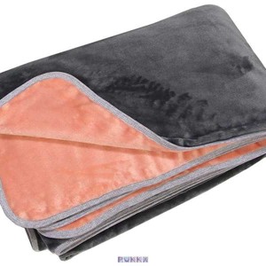 Flanelă Fleece strat dublu pătură peach-gri - casă & stil de viață - echipament pentru camera copiilor - pături pentru copii - Artynos.ro