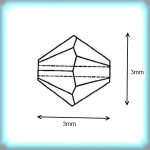 Swarovski bicon 3mm bijuterii brățară în mai multe culori SWGY5328-3 -  - Artynos.ro