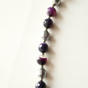 Colier cu fluture și hibiscus  - bijuterii - coliere - coliere din mărgele - Artynos.ro