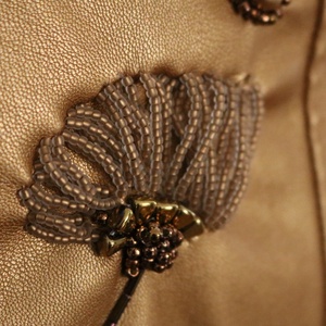 Jachetă aurie cu mărgele  - accessorii și unelte - mărgea, componente de bijuterii - mărgea de nisip - Artynos.ro