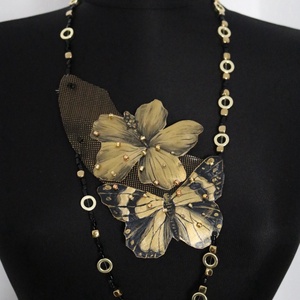 Colier Statement Fluture Hibiscus - Artynos.ro
