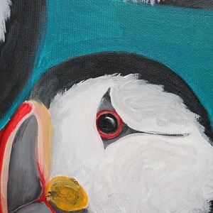 Pictura 40x50 cm pasari - arte vizuale și accesorii  - picturi - pictură acrilică - Artynos.ro