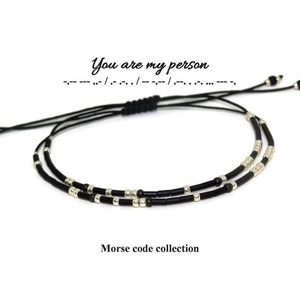 Set cuplu bratari cod Morse. Bratari personalizate - Artynos.ro